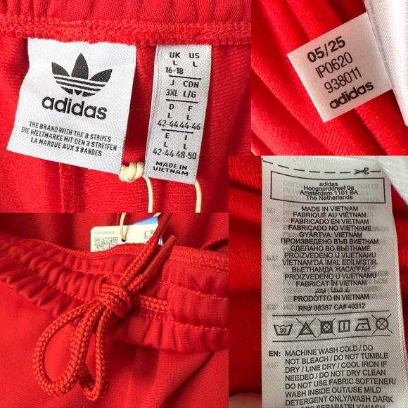 NWT Adidas Originals Women’s Adibreak Better Scarlet Track Pants L IP0620 - Picture 13 of 14